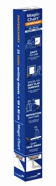 Magic chart Legamaster Paperchart 60x80cm wit 25v