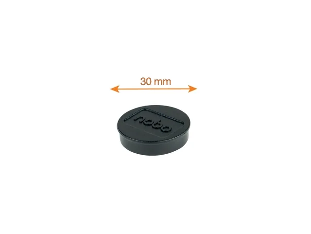 Magneet Nobo 30mm zwart 4 stuks