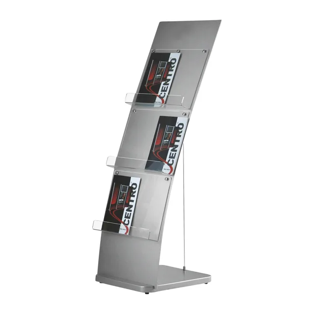 Folderstandaard OPUS 2 6x A4 gebogen wand