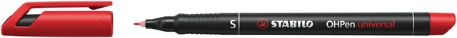 Viltstift STABILO OHP 841/40 rond SF rood