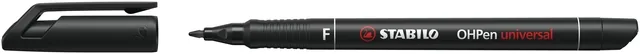 Viltstift STABILO OHP 842/46 rond F zwart