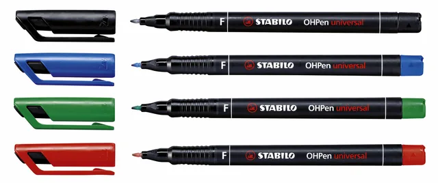Viltstift STABILO OHP 842/46 rond F zwart