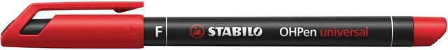 Viltstift STABILO OHP 842/40 rond F rood