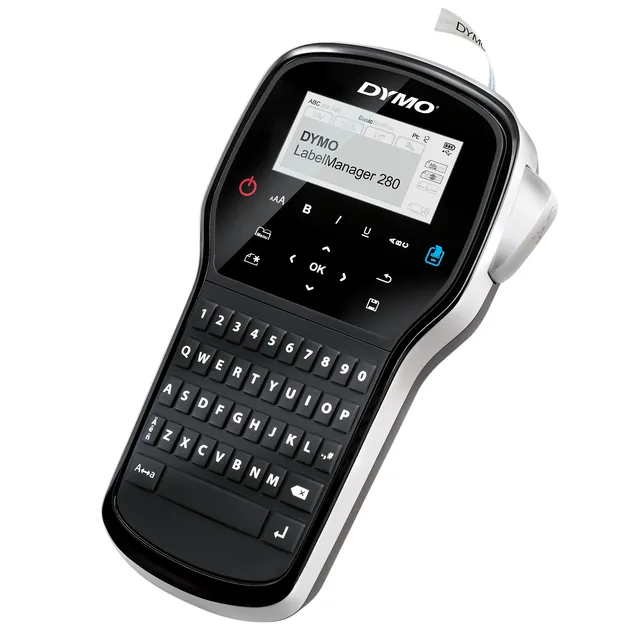 Labelprinter Dymo LM 280 qwerty 12mm koffer