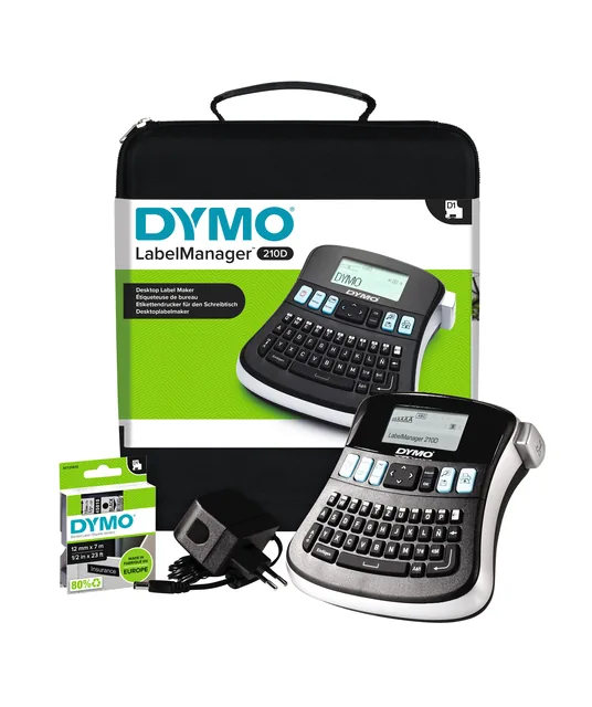 Labelprinter Dymo LM 210D qwerty 12mm koffer