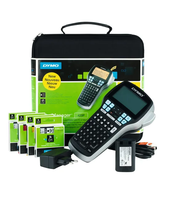 Labelprinter Dymo LM 420P abc 19mm koffer