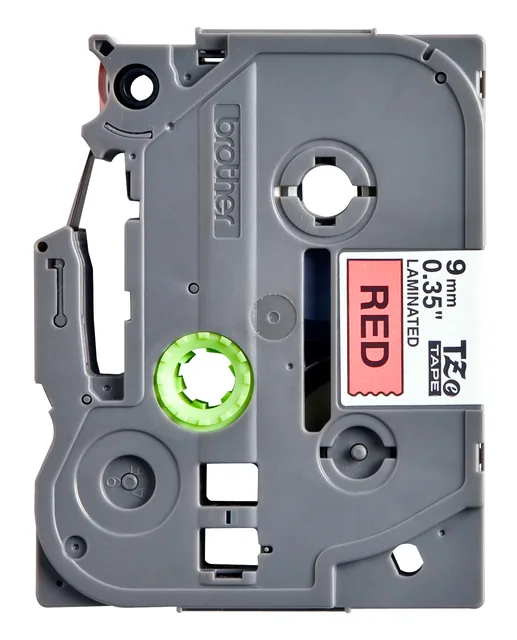 Labeltape Brother Ptouch TZe421 9mm rood