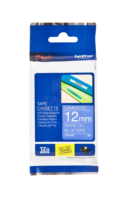 Labeltape Brother Ptouch TZe535 12mm blauw
