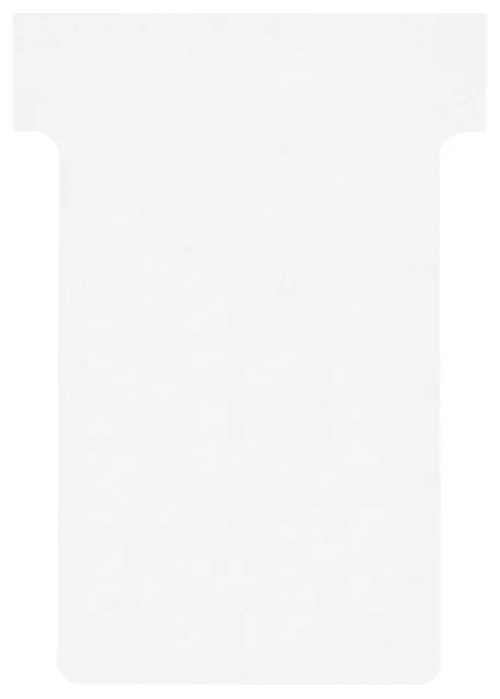T-kaart Nobo nr.2 48mm wit 100 stuks
