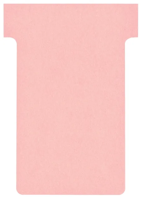 T-kaart Nobo nr.2 48mm roze 100 stuks