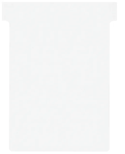 T-kaart Nobo nr.3 80mm wit 100 stuks