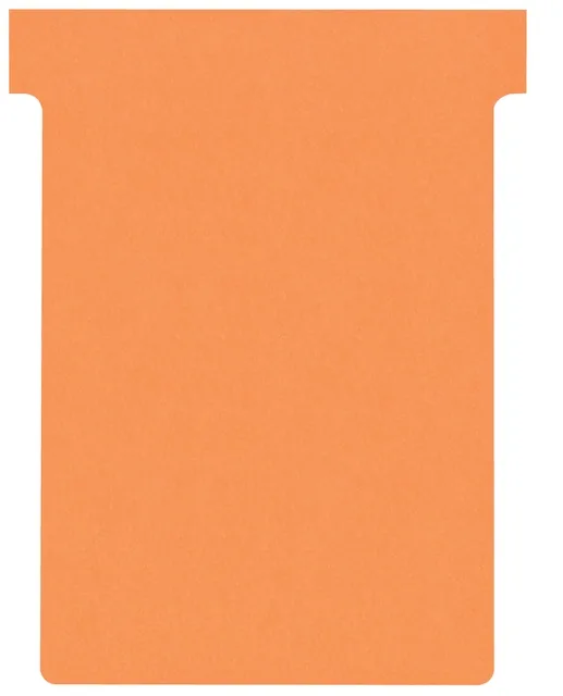 T-kaart Nobo nr.3 80mm oranje 100 stuks