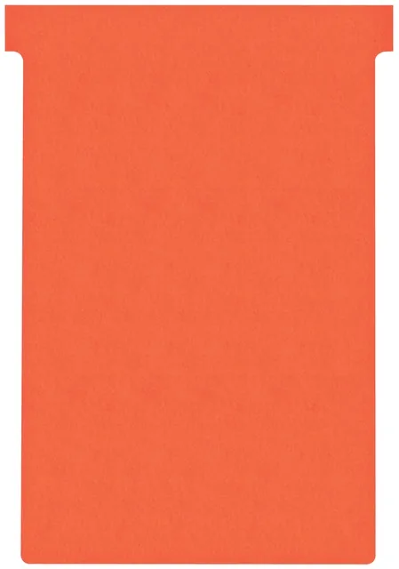 T-kaart Nobo nr.4 112mm rood 100 stuks