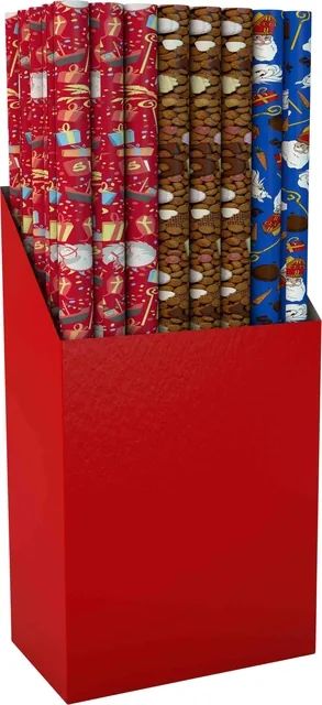 Inpakpapier Sint 300x100cm assorti