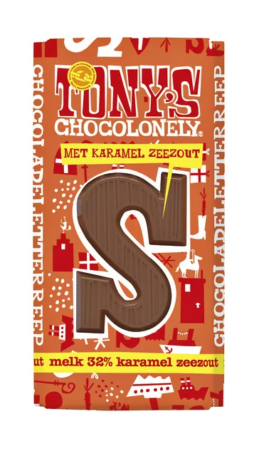 Chocoladeletter TC melk karamel zeezout S