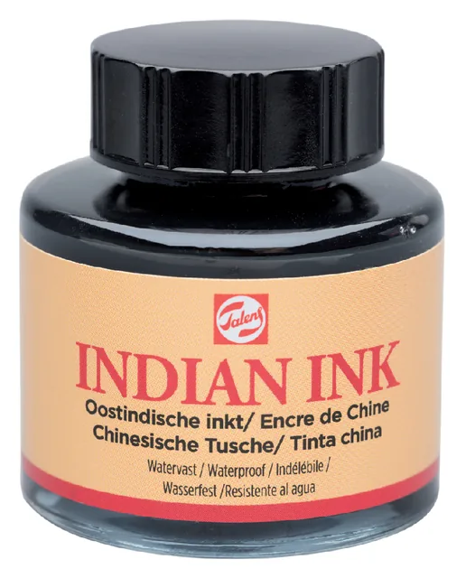 Oost Indische inkt Talens 30ml zwart