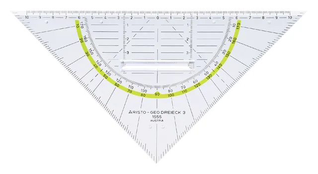 Geodriehoek Aristo 1555/2 225mm met greep