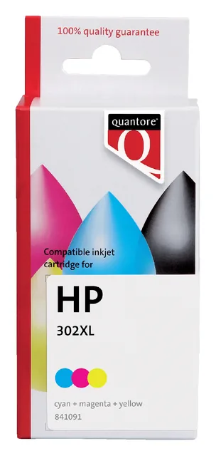 Inktcartridge Quantore Hp 302XL F6u67cn hc kleur