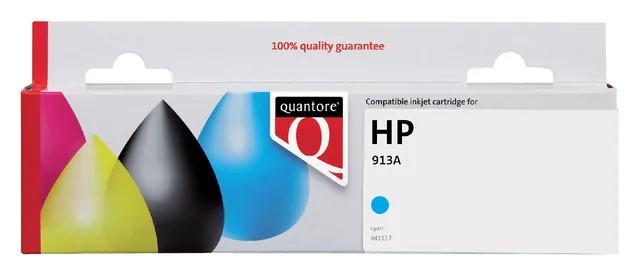 Inktcartridge Quantore Hp 913a F6t77cn blauw