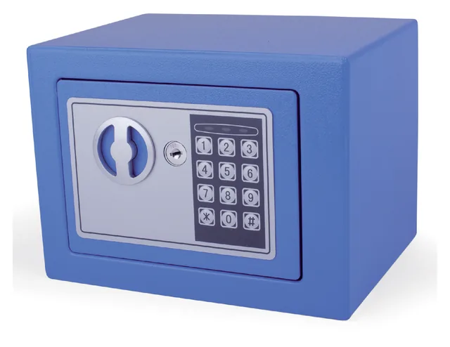 Kluis Pavo mini 230x170x170mm elektronisch blauw