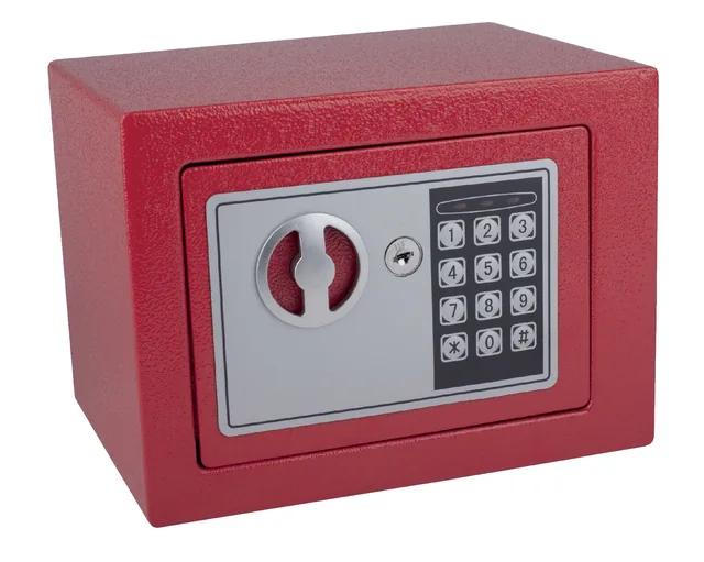 Kluis Pavo mini 230x170x170mm elektronisch rood