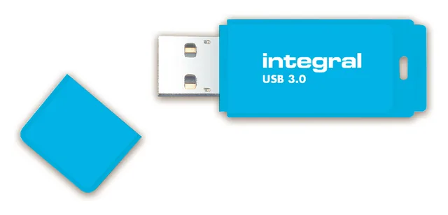 USB stick 3.0 Integral Neon USB-A 128GB blauw