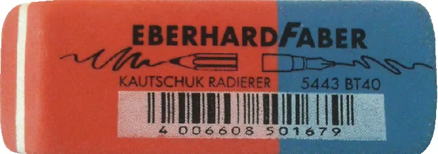 Gum Eberhard Faber EF-585443 rood/blauw