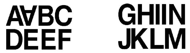 Etiket HERMA 4187 33mm letters A-N zwart 16st