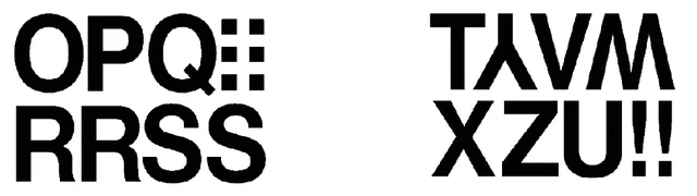 Etiket HERMA 4188 33mm letters O-Z zwart 16st