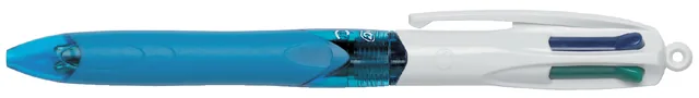4-Kleuren balpen Bic grip M lichtblauw