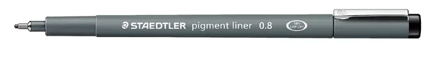 Fineliner Staedtler pigment 308 0.8mm zwart