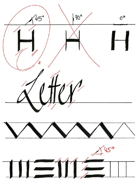 Kalligrafiepen edding 1255 2.0-3.5-5.0mm zwart
