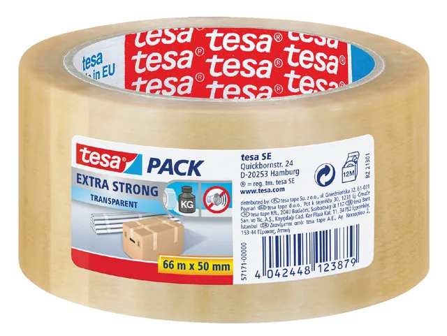 Verpakkingstape tesapack Extra 66mx50mm tr