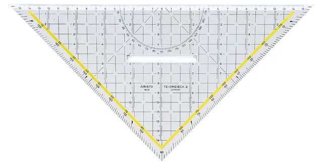 Geodriehoek Aristo 1648/2 met greep 325mm