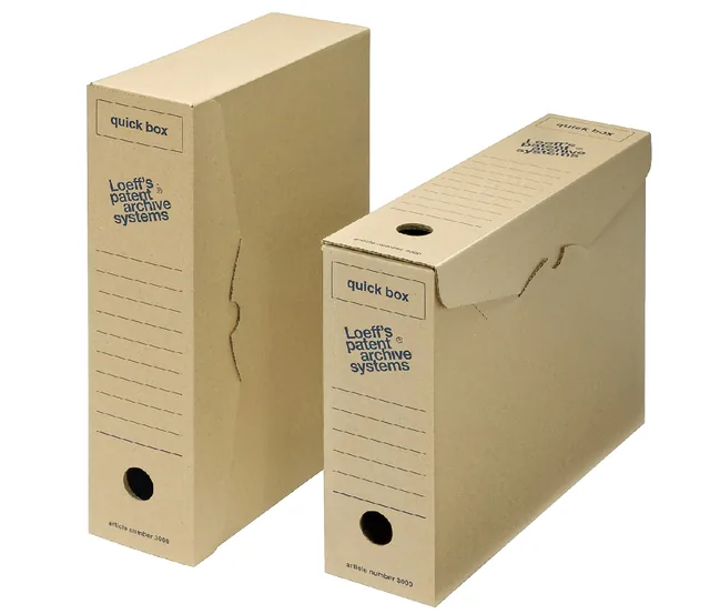 Archiefdoos Loeff quick box 3000 A4 335x240x80