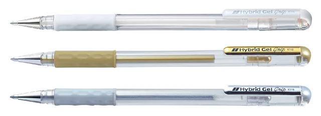 Gelschrijver Pentel K118 Grip M goud