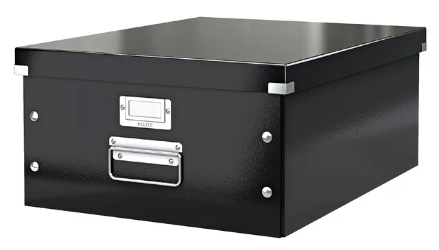 Opbergdoos Leitz WOW Click Store groot zwart