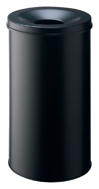 Papierbak vlamdover Durable 3307 01 rond 60l zw