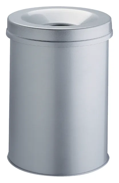 Papierbak+vlamdover VepaBins 15l rnd 26cm grijs