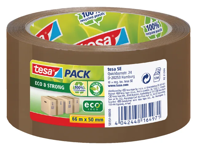 Verpakkingstape tesapack Eco 66mx50mm br