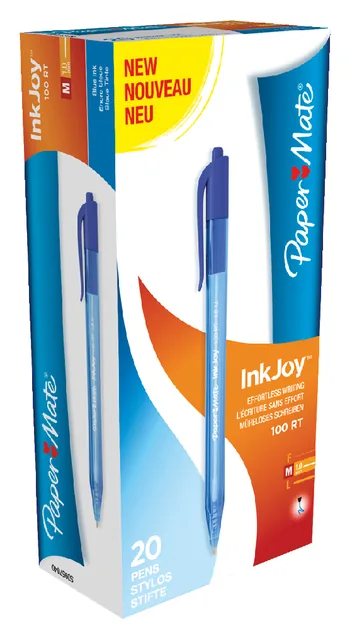 Balpen Papermate Inkjoy 100 RT M blauw