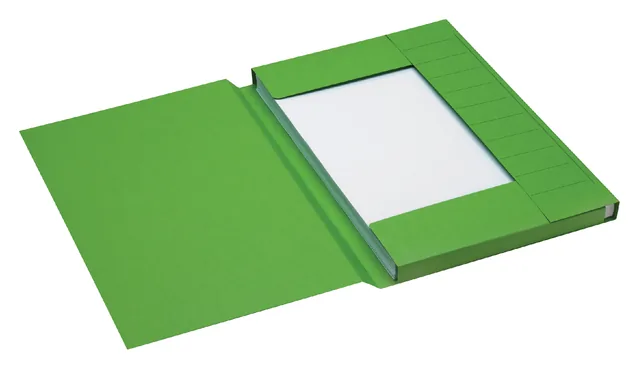Dossiermap Secolor folio 3kl recy karton 250gr gn