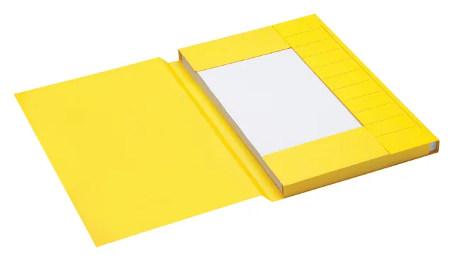 Dossiermap Secolor folio 3kl recy karton 250gr gl