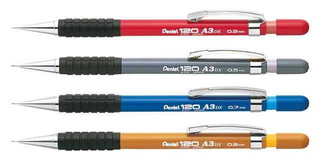Vulpotlood Pentel A313 HB 0.3mm rood