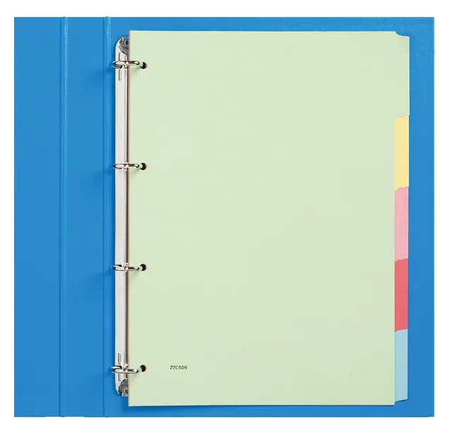 Tabblad Qbasic 4rings karton 5-delig