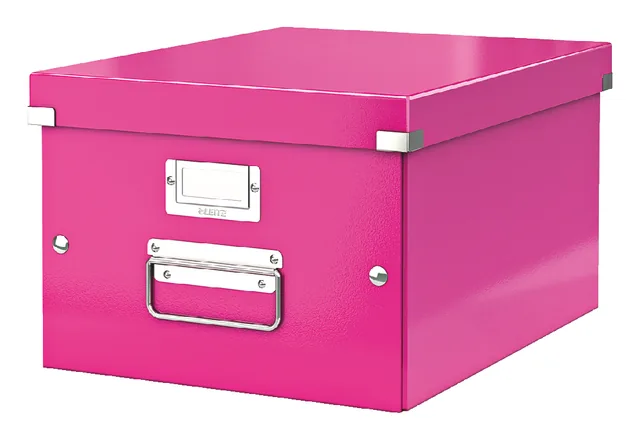 Opbergbox Leitz WOW Click Store 281x200x370mm roze