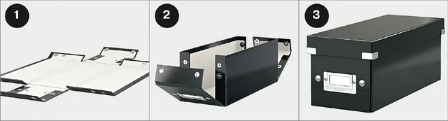 Ladenkast Leitz Click Store WOW 3 laden zwart