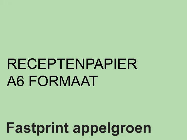 Receptpapier Fastprint A6 80gr appelgroen