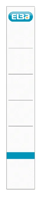 Rug insteekkaart Elba smal 30x190mm wit 10 stuks