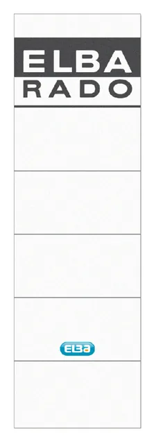 Rugetiket Elba breed 59x190mm zk wt gs 10st